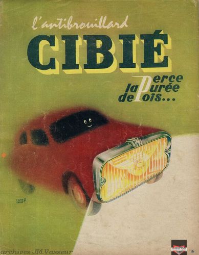 CIBIÉ ANTIBROUILLARD 1956