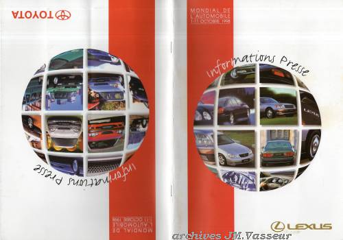LEXUS : Dossier de presse Mondial de l’Automobile 1998