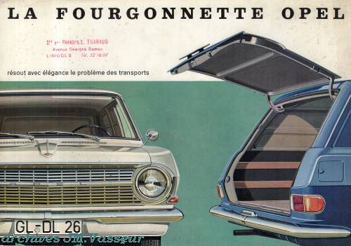 OPEL Rekord FOURGONNETTE